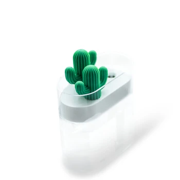 

319 Clear Cactus Ultrasonic Air Humidifier 160ML Color Light USB Air Purifier Anion Mist Maker Water Atomizer