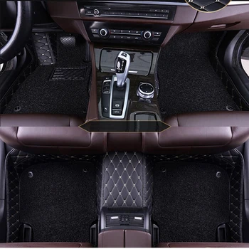 

Custom car floor mat 2 layers for smart all models fortwo forfour forjeremy car-styling Custom auto foot mats carpet covers