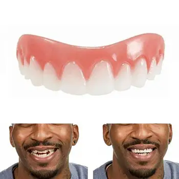 

1 Pc Smile Denture Cosmetic Teeth Comfortable Veneer Cover Upper Teeth Whitening Snap On Smile Teeth Cosmetic Denture