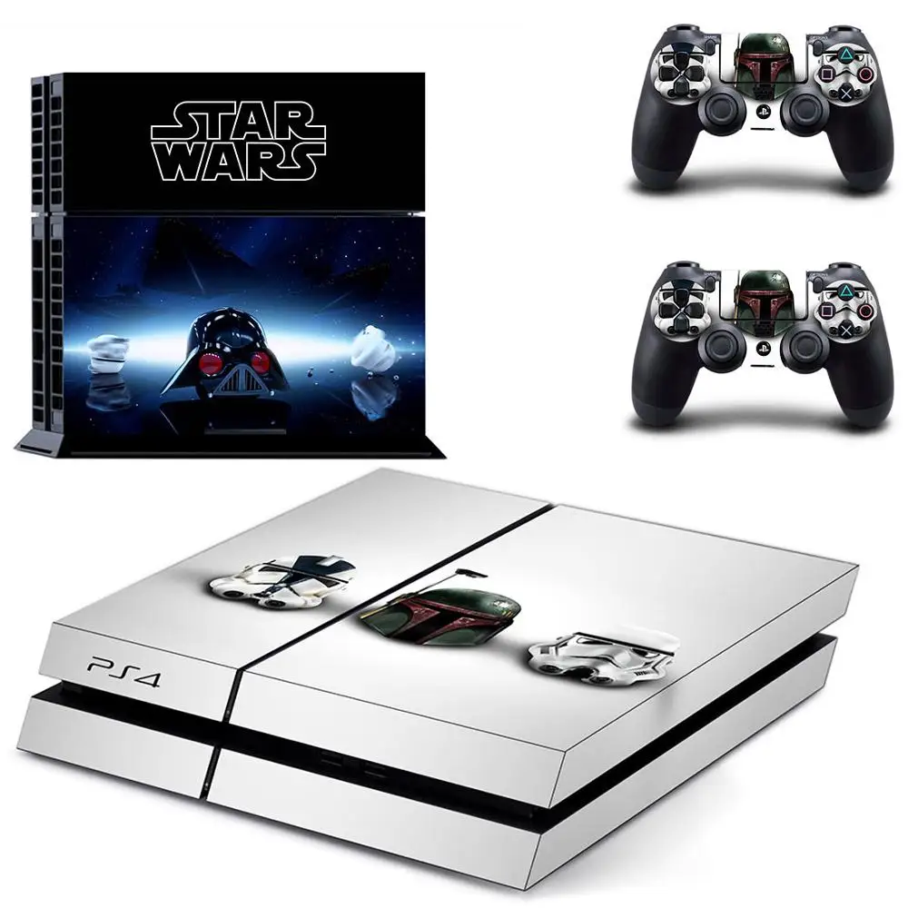 Film Star Wars PS4 Stickers Play station 4 Skin Sticker Decals For PlayStation 4 PS4 Console and Controller Skins Vinyl