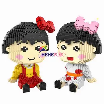 

1972pcs 9075 Diamond Blocks Cute Japan Auction Girl Building Bricks Figure Chibi Maruko Micro Blocks Kids Toys Girls Gifts Kids