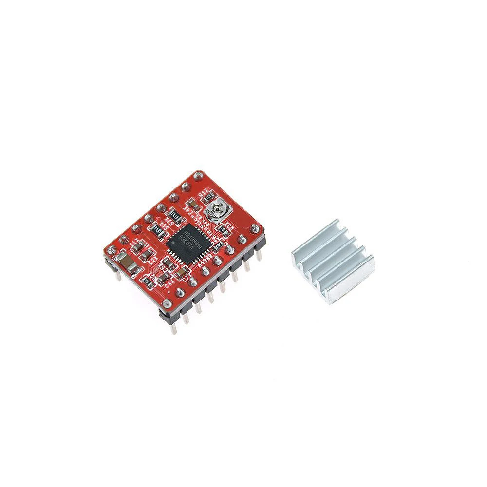 Детали 3D-принтера StepStick A4988 DRV8825 Драйвер шагового двигателя с теплоотводом Reprap RAMPS 1,4 1,5 1,6 MKS GEN V1.4 плата