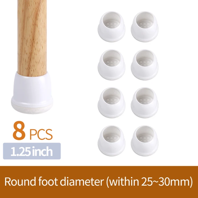 Upgraded Chair Leg Protector Covers Pads For Hardwood Furniture Floor Protectors Caps Sock Round Square Feet Protection Non Slip Diameter 25-30mm