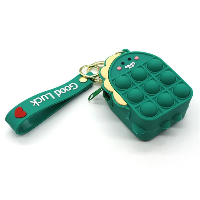 Fashion Unicorn Fidget Toys Bag Push Pop Bubbles Kawaii Wallet Bag Coin Purse Silicone Antistress Figet Sensory Toy For Girls 18