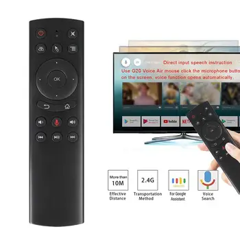 

G20 Voice Remote Control 2.4G Wireless Air Mouse Microphone Gyroscope IR Learning for Android tv box