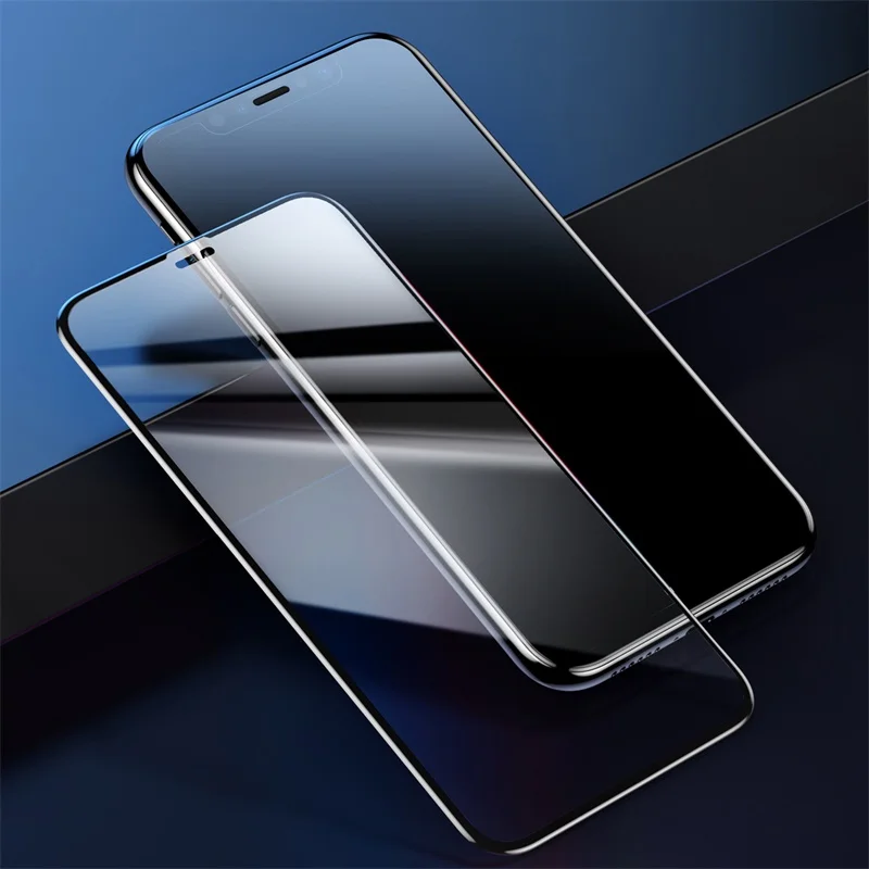 Transparent Baseus 0,23 мм полноэкранная защита для iPhone 11Pro Max, ультратонкое закаленное стекло с полным покрытием для iPhone 11, стеклянная пленка - Цвет: Transparent