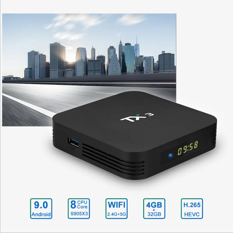 Tx3 tx3 android 9 0 caixa de tv amlogic s905x3 h.265 8k hdr 2 4g/5 ГГц wifi duplo 4g 32g/64g bluetooth google play youbath|ТВ-приставки