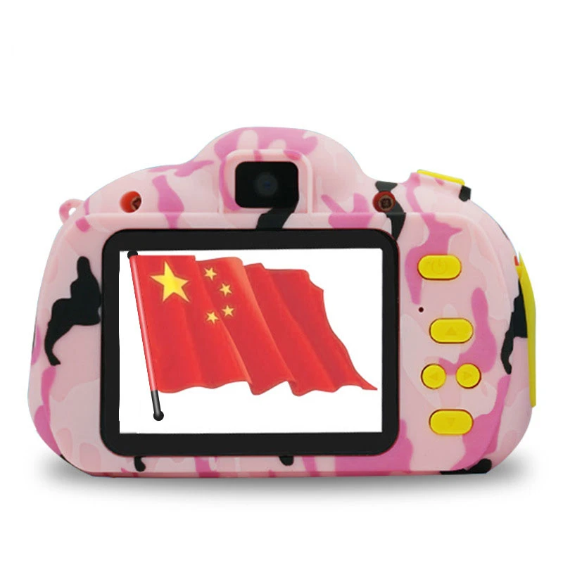 2400W Kid HD Wifi Digital Camera 2/2.4 LCD Mini Double Lens Doughnut Camera Cute Children Birthday/Christmas Gift