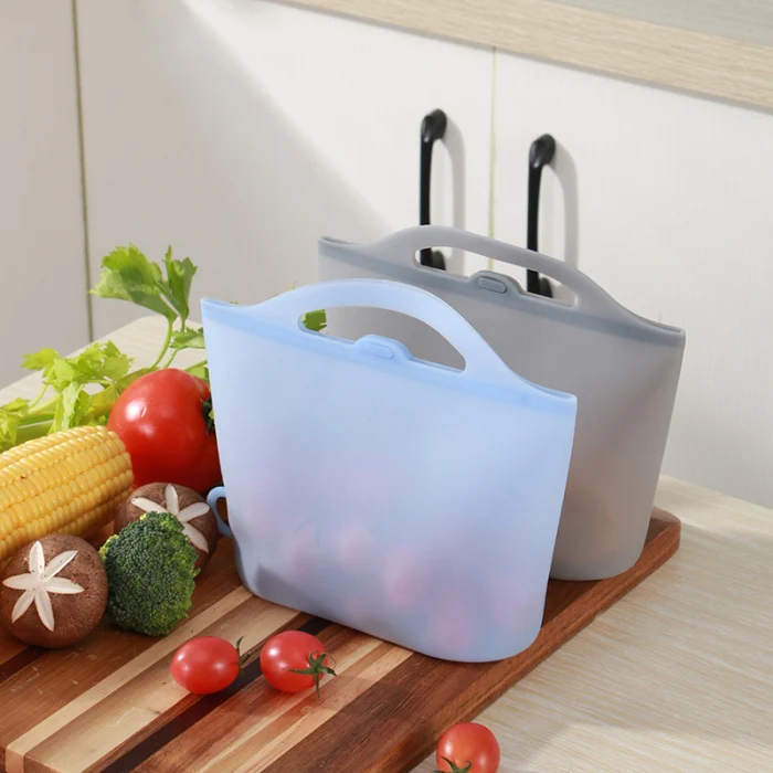 Силиконовый мешок для хранения еды многоразовые Ziplock Сумки для хранения еды герметичное уплотнение микроволновая безопасность JAN88