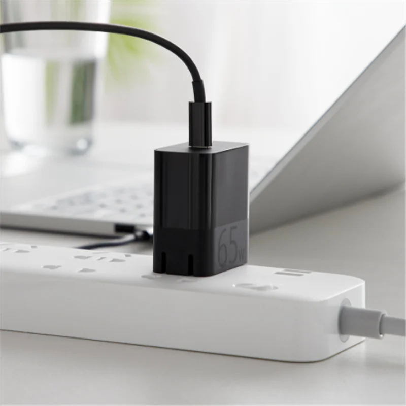 Xiaomi ZMI USB-C адаптер питания 65 Вт портативный Быстрый зарядный складной pin с USB-C кабель для передачи данных для мобильного телефона компьютера