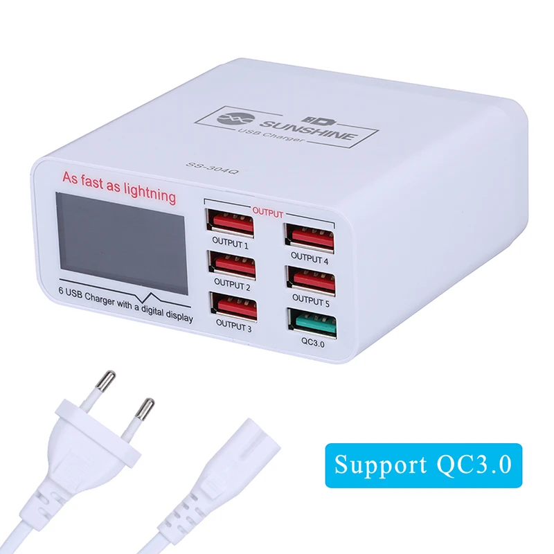 NEW Multiport USB Fast Charger Phone Repair Tools for iPhone iPad Samsung Smartphone Repair Tool Kit Outillage AC100-240V