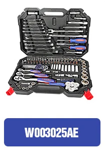 WORKPRO 123PC Mixed Tool Set Mechanics Tool Set Ratchet Spanner Wrench Socket Set 2019 New Design