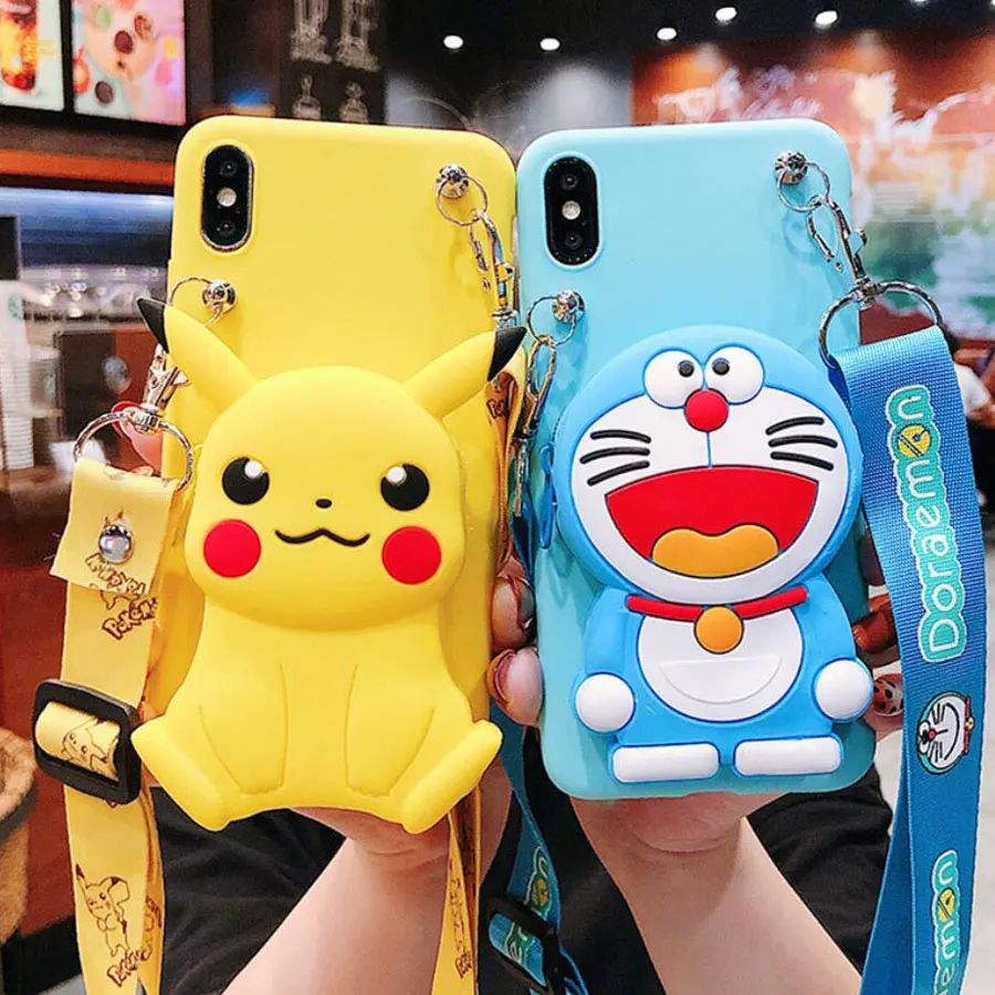 

Wallet Phone Cover For Xiaomi Redmi Note 4 4X 5 6 7 8 Pro 5A Cartoon Cute 3D Minion For Redmi 5 7 6 8 Case Silicone Case Funda