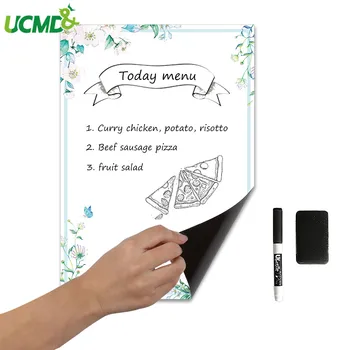 

A3 Magnetic Whiteboard Marker Eraser Fridge Magnet Sticker Erasable Painting Writing Week Plan Reminder Board Notepad Sheet List