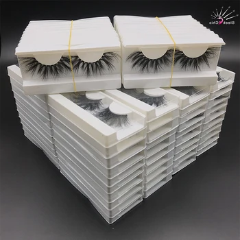 

10/20 Pairs False Eyelashes 25mm Lashes Mink Wholesale 5D Mink Lashes Packaging Boxes Dramatic Handmade Mink Eyelashes Bulk