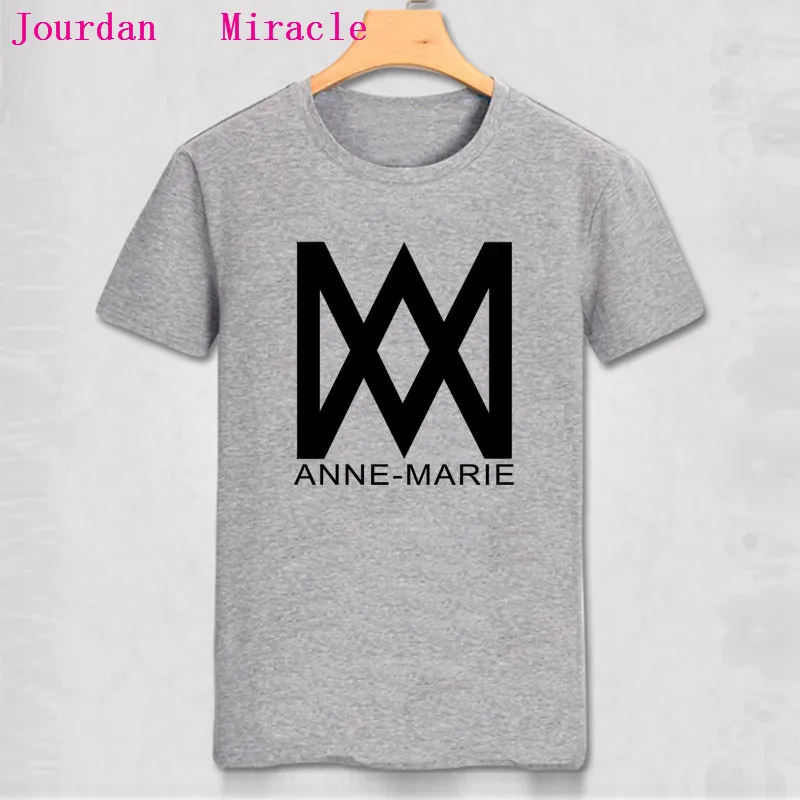 Anne-Marie Alarm Ciao Adios, Подарочная футболка с логотипом, дизайнерская футболка, Мужская футболка унисекс, хлопковая футболка - Цвет: gray