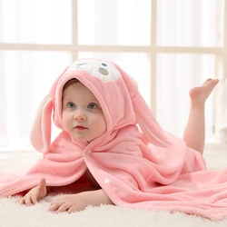 Toallas de baño con capucha para niños, abrigo de franela para las cuatro estaciones, manta cálida para dormir