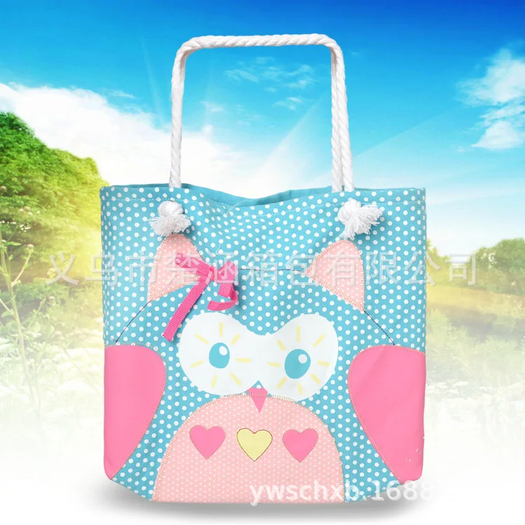 

Foreign Trade off for Hipster Owl Canvas Bag Printed Students Women's CHILDREN'S School Bags Pouch Shoulder Bag Hand