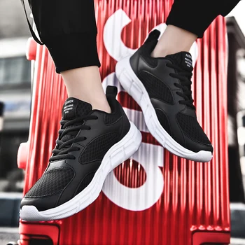

Breathable Men Sneakers Mesh Men Shoes Lace-Up Casual Shoes Men Non-slip Lightweight Comfort Walking Sneakers Tenis Masculino 48