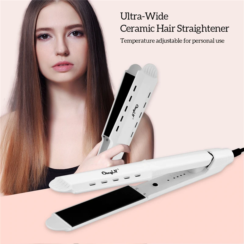 CkeyiN Professional Hair Straightener Curler Negative Ion Ceramic Flat Iron 4 Temperature Setting Heating Care Styling Tool | Красота и