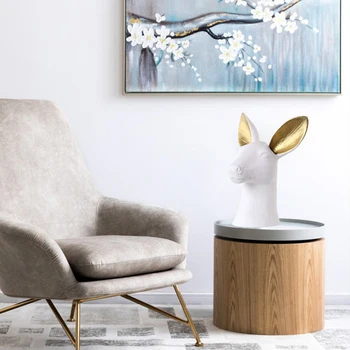 

NORDIC CERAMIC VASE SWAN DEER RABBIT FIGURINE FLOWER RECEPTACLE PORCELAIN FLOWER VASE HOME DECORATION ACCESSORIES R1822