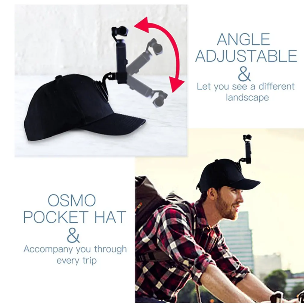 Ручной карданный Стабилизатор камеры, вращение на 360 градусов, стабильные аксессуары, кронштейн для спортивной камеры, крепление для DJI OSMO Pocket