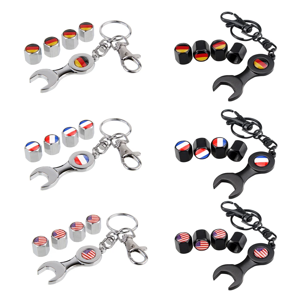 Для колес Стикеры для колеса шины штоки клапанов шапки США Германия брелок