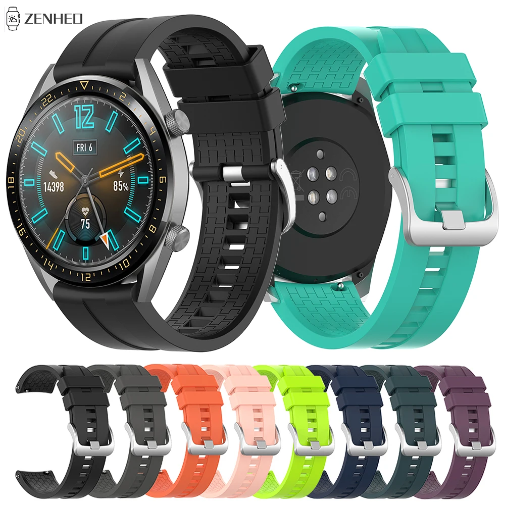 Ремешок силиконовый для Huawei Watch GT 46 мм/GT Active сменный Браслет наручных часов 2 Pro/Honor