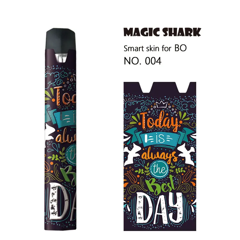 Magic Shark Skull Durable Stereo No Fade Film For Jwell Bo E Cigarette Sticker Vape Case Cover