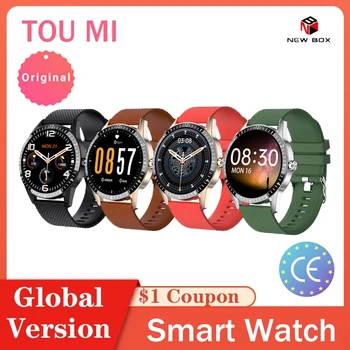 

TOUMI Smart Watch Body Temperature Measurement Smart Bracelet Monitor Full Touch Screen Heart Rate Blood Pressure Sports Tracker