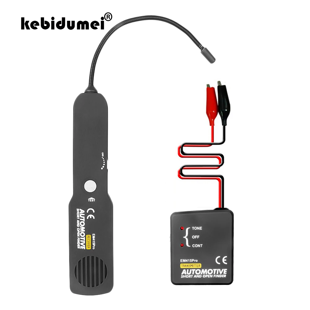Kebidumei-probador automotriz de Cable corto, herramienta de reparación de telémetro abierto para probador EM415pro, rastreador de coche, diagnóstico de línea de tono