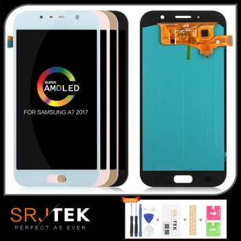 

100% Super OLED LCD For Samsung Galaxy A7 2017 A720 A720F SM-A720F LCD Display Touch Screen Digitizer Assembly