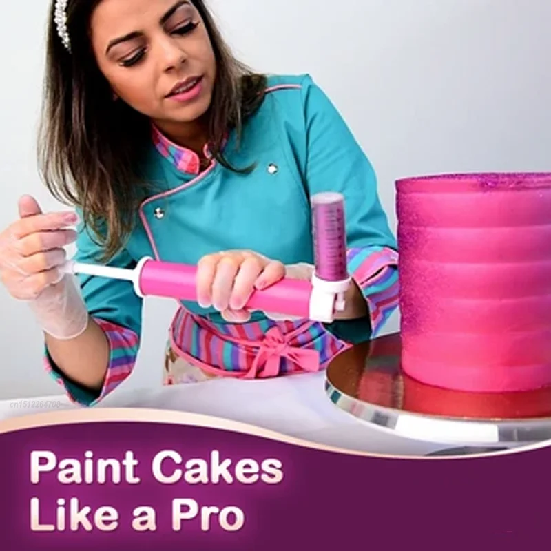 Aerographe Manuel De Pulverisation De Gateaux Pistolet De Coloration Decoration De Patisserie Cupcakes Desserts Outil De Pulverisation Aliexpress