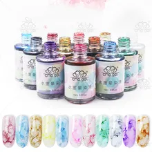 Sale Watercolor Ink High Quality Water Dyeing Gradient 15ML Nail Art Japanese Nails Gel Nail Polish 1PC Marble Pattern