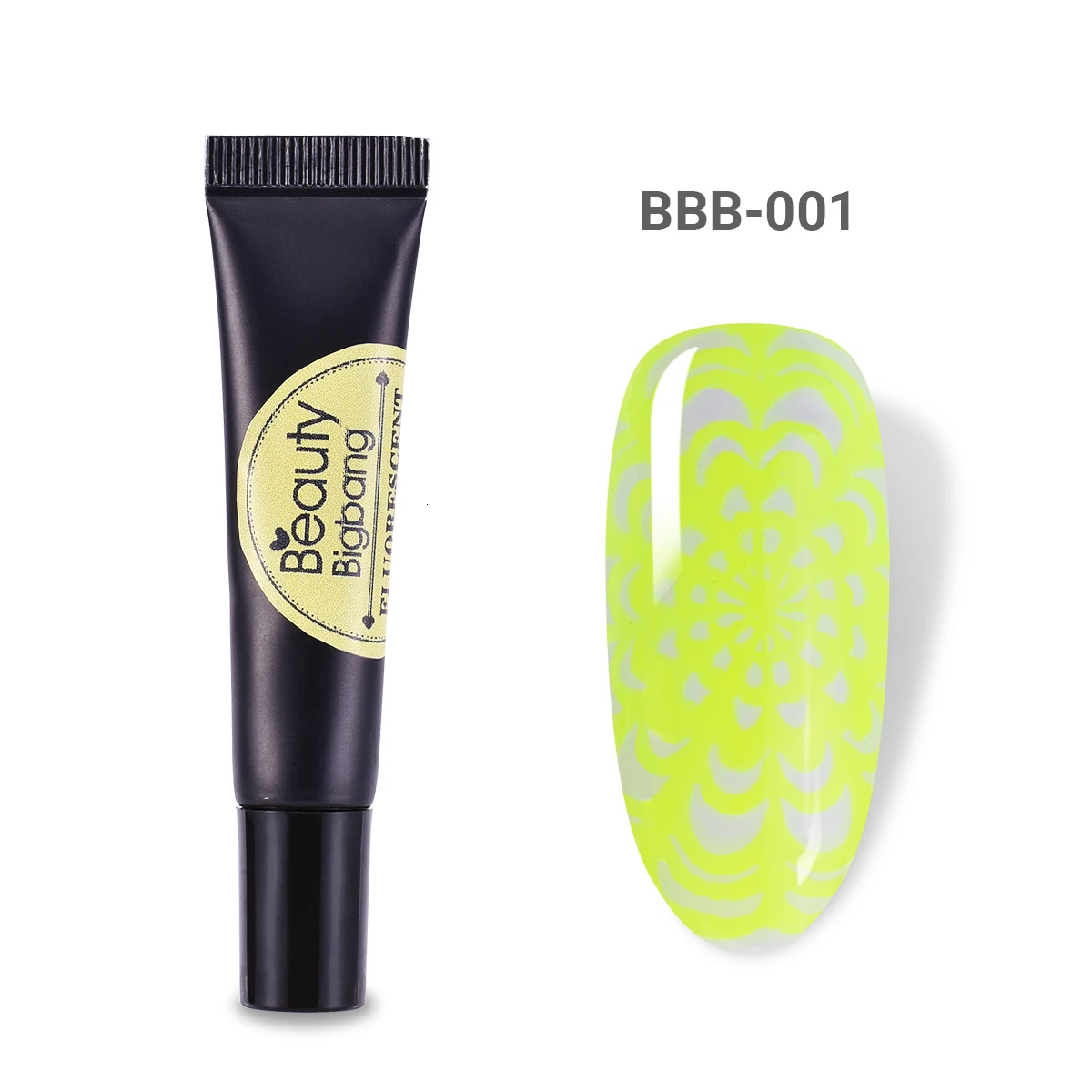 1A Beautybigbang 8 мл неоновый штамповочный Гель-лак флуоресцентный замачивающийся цветной лак светится в темноте для УФ-светильник для дизайна ногтей полигель - Цвет: 1A