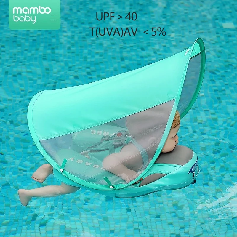 Mambo-anillo flotador de natación para bebé, entrenador de nado, parasol no inflable para niños, juguetes de piscina tumbada, bañera, accesorios