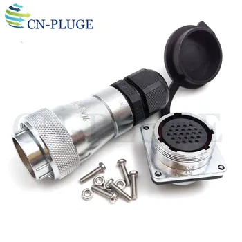

WS28 Series Industrial Power Panel Mount Connector 24 Pin Waterproof Wire Connector Male Plug Female Socket