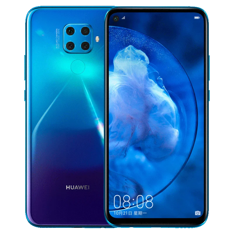 6,26 дюймов HUAWEI Nova 5z мобильный телефон Kirin 810 Восьмиядерный отпечаток пальца ID Поддержка Google play