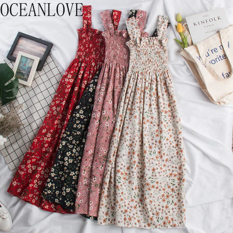 Женское платье с цветочным принтом OCEANLOVEspring длинное плиссированное