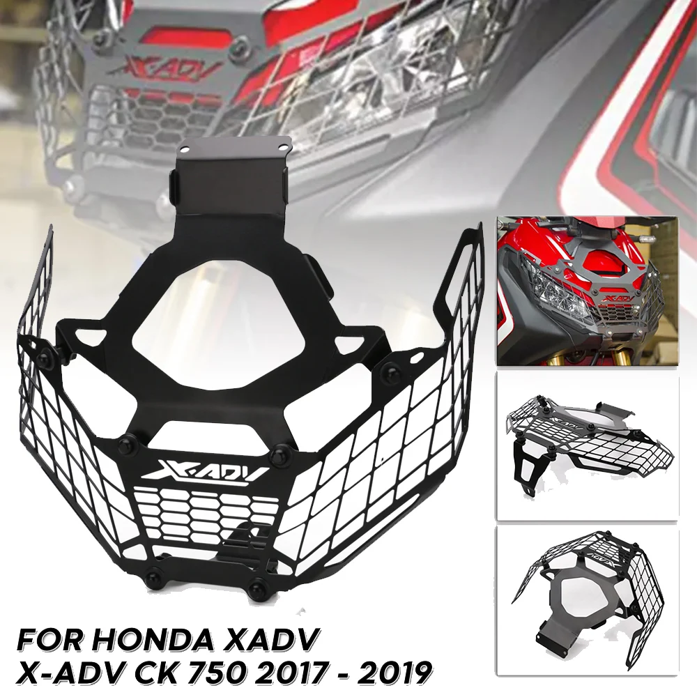 Украшение для модификации фар Решетка чехол протектор черный для Honda X ADV XADV X-ADV 750