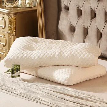 

Natural Particle Latex Pillow Core Memory Pillow Adult Student Cervical Spine Neck Pillow Rebound Health Care Sleeping Pillows