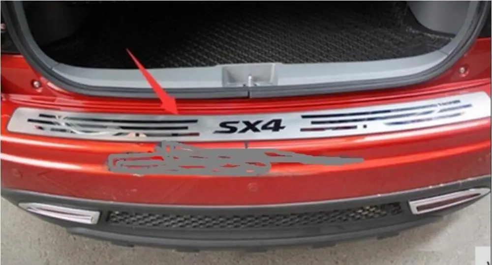 Бесплатная доставка Авто Стайлинг 2007-2012 2013 для SX4 задняя нержавеющая сталь задний