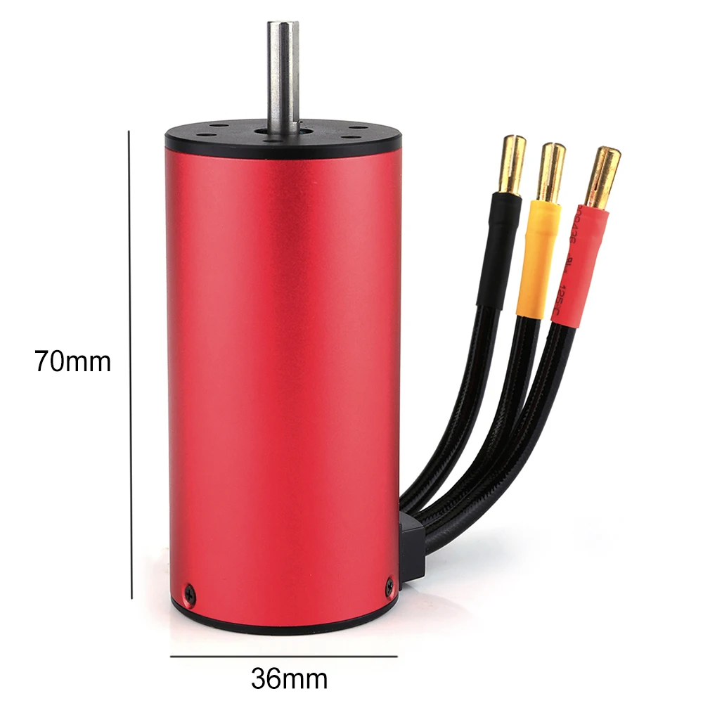 GoolRC 3670 2850KV бесщеточный двигатель и 120A бесщеточный брызгозащищенный электронный регулятор скорости ESC& 6,0 V/3A BEC для 1/8 1/10 RC автомобиля