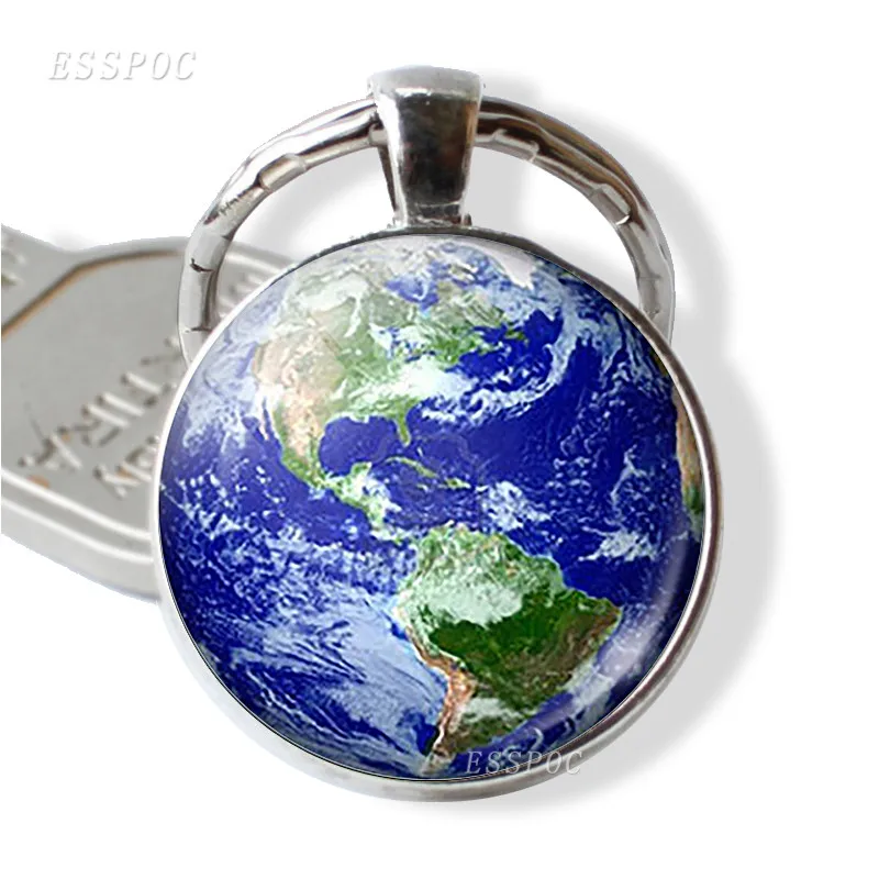 Цепочка с подвеской в виде планеты Сатурна Юпитера кабошона|Брелоки| |