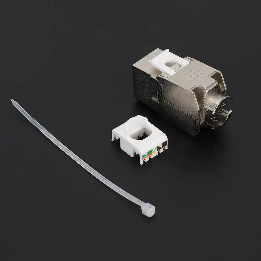 2 шт Собранный без обжима RJ45 сетевой модуль адаптер с CAT7 10G женский интерфейс