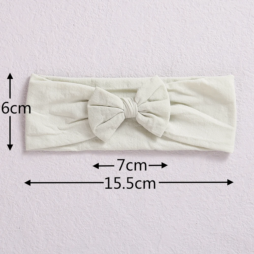 Baby Accessories luxury	 Soft Nylon Baby Headband Newborn Baby Girl Bow Headbands Elastic Hairbands Children Headbands For Girls Baby Hair Accessories baby headband