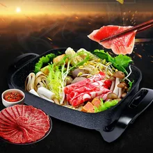 220 В, мультиплит, супер большой Корейский Электрический горшок для приготовления рыбы, артефакт, горшок для приготовления пельменей, мяса, барбекю, кастрюля для приготовления пищи с пароваркой 1 шт