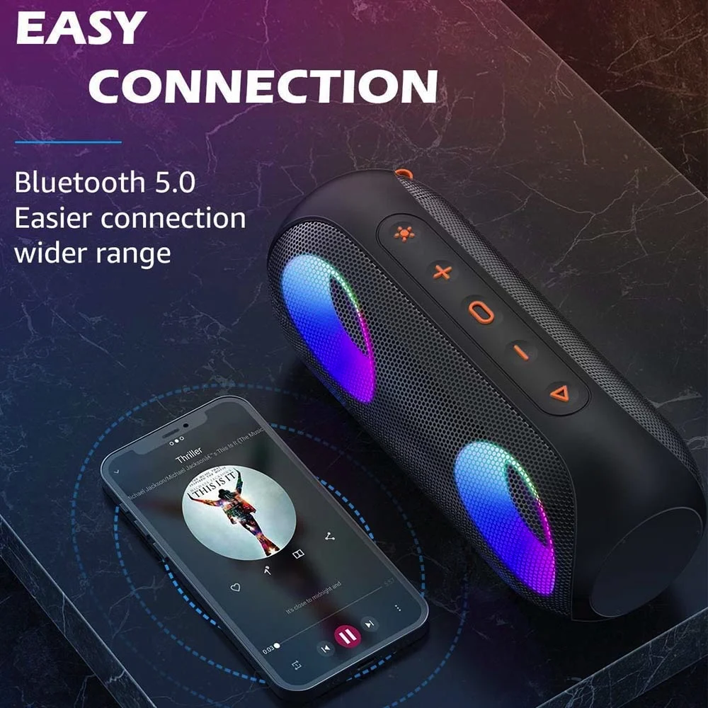 XDOBO VIBE 50 Вт портативная беспроводная Bluetooth Колонка BT 5 0 динамичессветильник Аудио