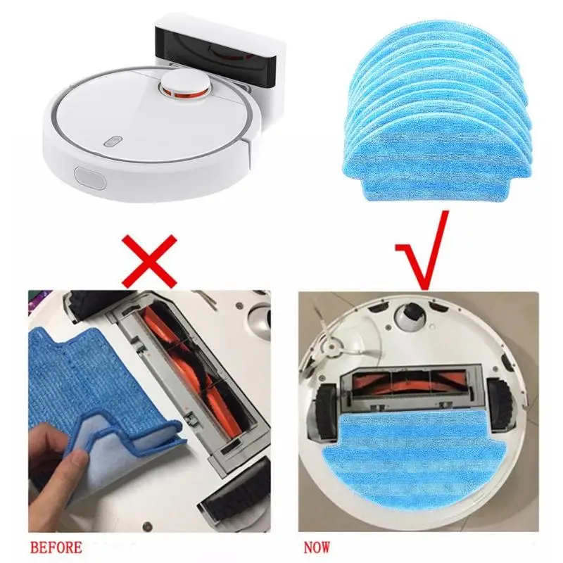 

1pcs Mop Cloth Cleaning Parts Suitable for Xiaomi/Mijia Roborock S50 S51 Vacuum Cleaner Robot Household Floor Mopping Cloths