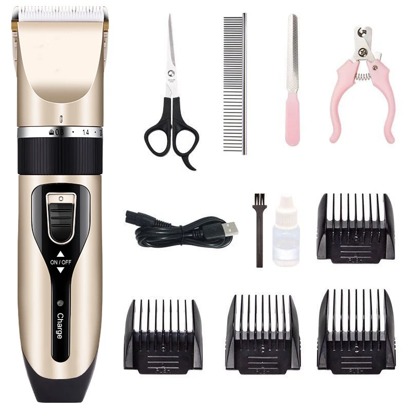 Professional Pet Dog Hair Trimmer Animal Grooming Clippers Cat Cutter Machine Shaver Electric Scissor Clipper | Дом и сад